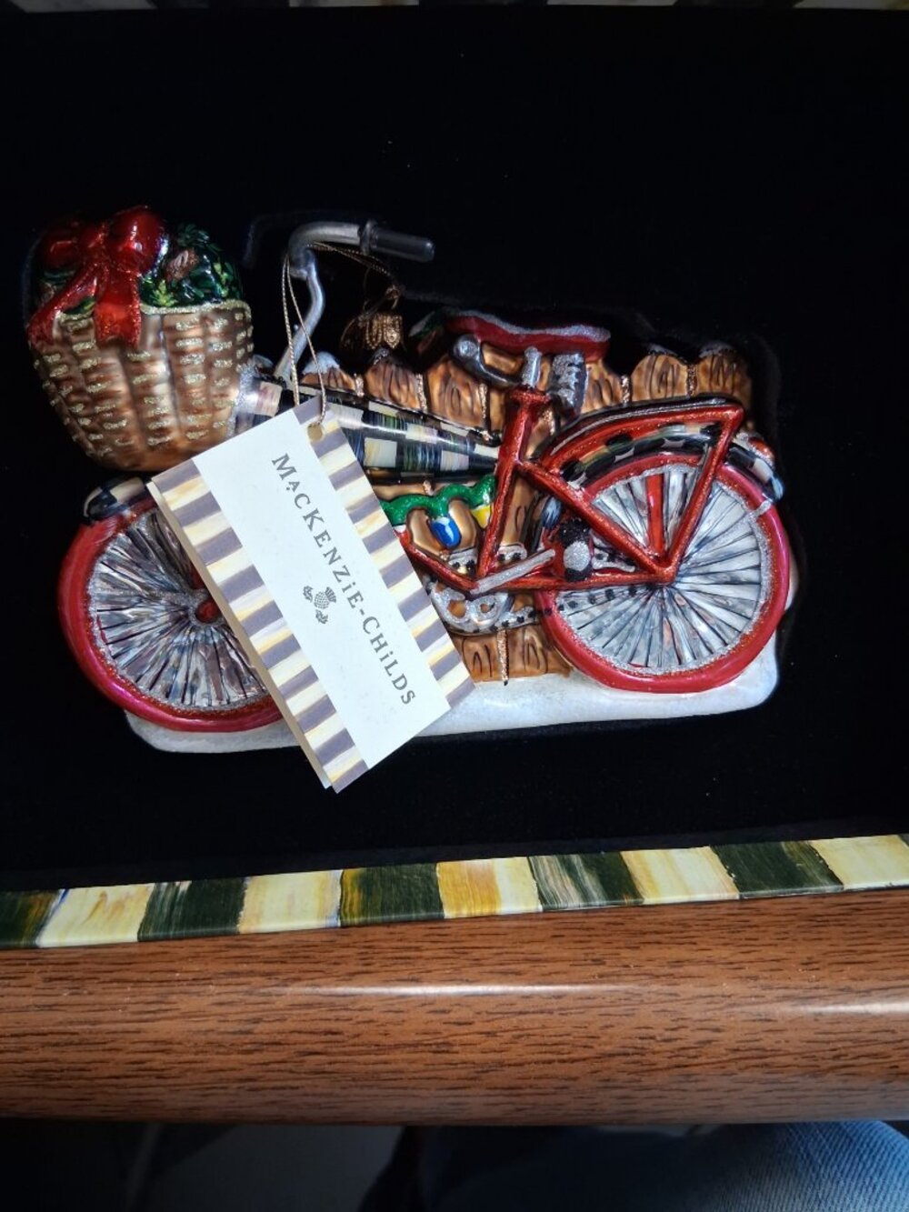 MacKenzie-Childs Bicycle Ornament - BNIB